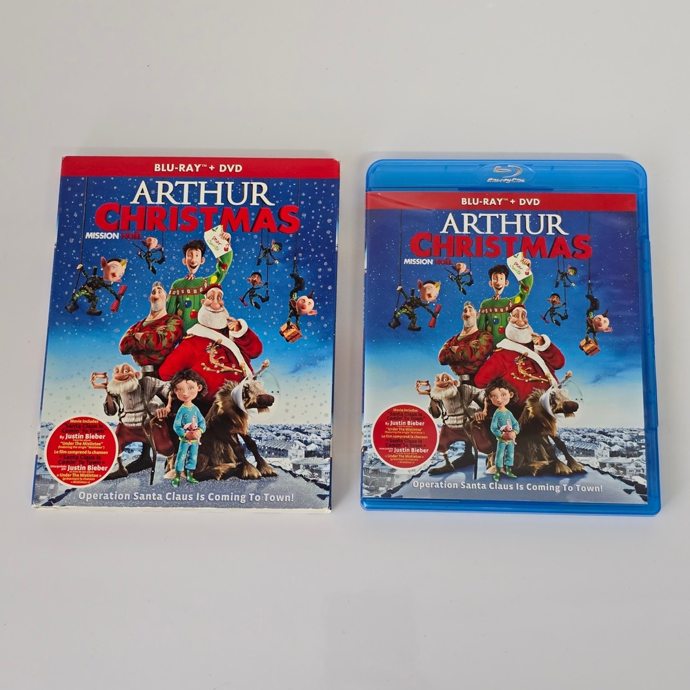 Arthur‎ Christmas Blu-ray Movie Holiday Christmas Family Whimsical Missing DVD